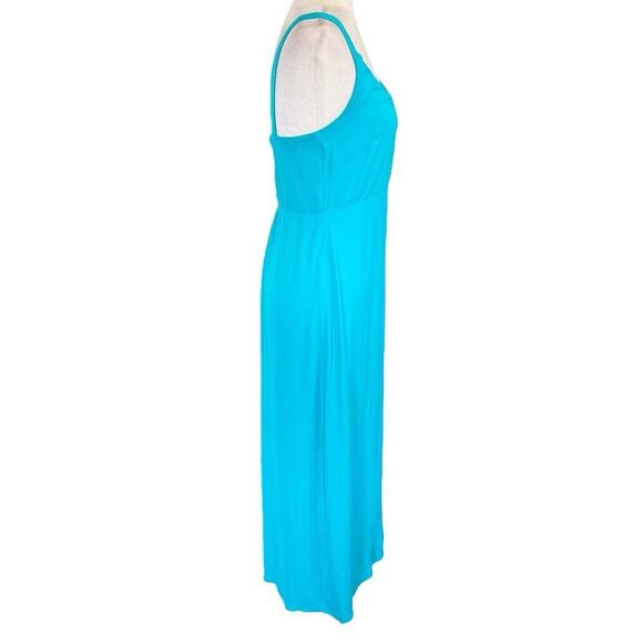 Whistles Turquoise Andie Button Dress 4 Maxi Fairy Coastal Resortwear Colorful - Picture 6 of 14